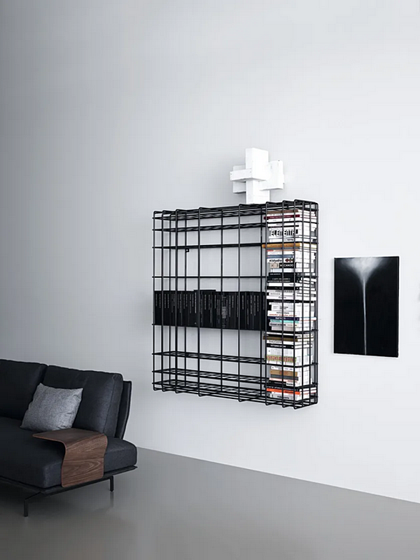 Wandmontiertes Bücherregal aus Eisen Leyva Saba Fabrik SABA aus Italien. Foto №6