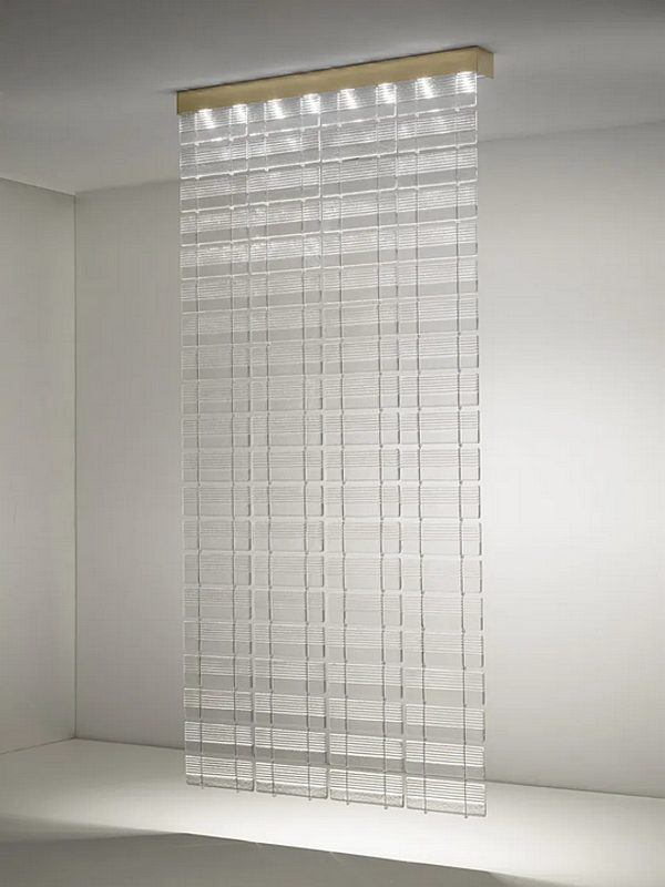 Glas Raumteiler Laminis Fabbian Fabrik Fabbian aus Italien. Foto №30