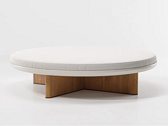 Runder Gartenpouf aus Stoff KETTAL Cala