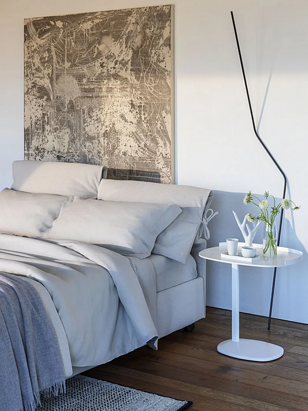 Doppelbett mit abnehmbarem Bezug Nathalie Flou Fabrik Flou aus Italien. Foto №12