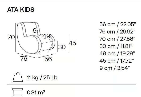 Kinderarmstuhl mit Armlehnen aus Stoff Adrenalina Symbol Kids IMB1070326, IMB1070327, IMB1070329 Fabrik ADRENALINA aus Italien. Foto №9