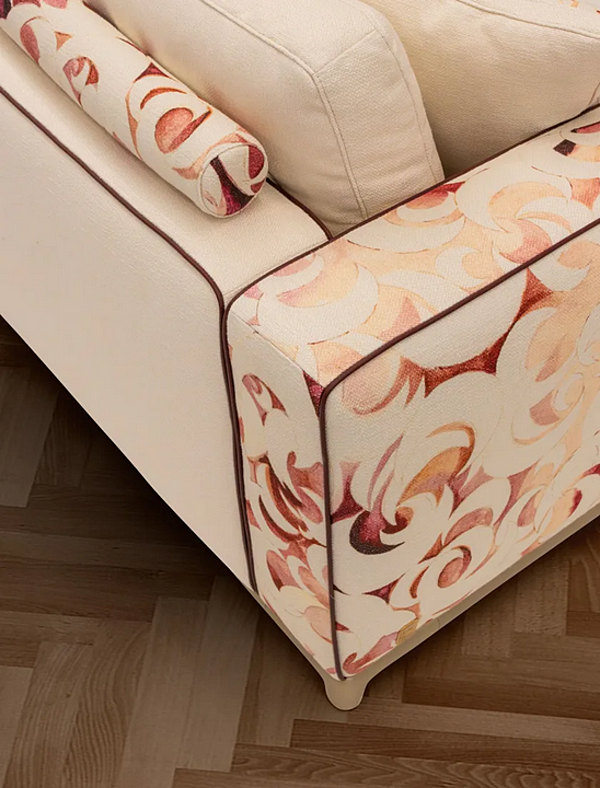 Dreisitzer Stoffsofa mit gepolsterter Rückenlehne FORMITALIA  H -Sofa-B Fabrik FORMITALIA aus Italien. Foto №5