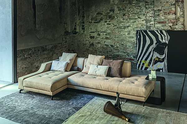 Ecksofa aus Stoff oder Leder VIBIEFFE 310 Identity Fabrik VIBIEFFE aus Italien. Foto №4