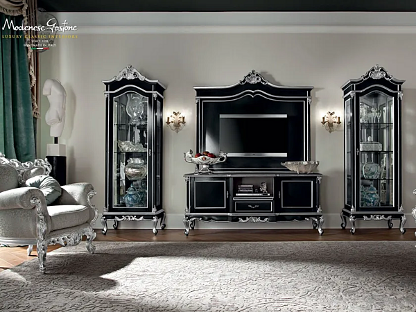 Vitrine aus massivem Holz Modenese Luxury Interiors 12123 Fabrik MODENESE GASTONE aus Italien. Foto №3