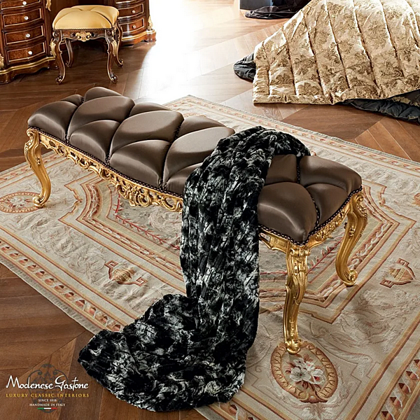 Polsterbank aus Stoff Modenese Luxury Interiors 13522 Fabrik MODENESE GASTONE aus Italien. Foto №2