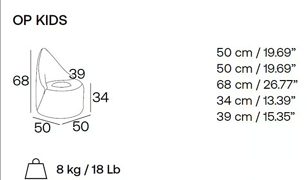 Kindersessel aus Stoff mit Armlehnen Adrenalina OP Kids IMB1070330, IMB1070331, IMB1070332, IMB1070333, IMB1070334 Fabrik ADRENALINA aus Italien. Foto №5