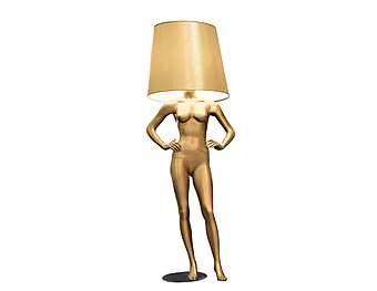 Stehlampe aus Metall mit Stoffschirm Bizzotto Italia Victoria