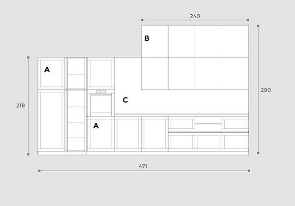 Küche ARREX Twin 01 Fabrik ARREX aus Italien. Foto №5