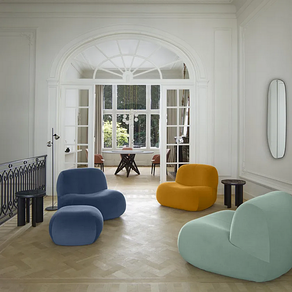 Stoffarmstuhl mit abnehmbarem Bezug PUKKA LIGNE ROSET 18030105 Fabrik LIGNE ROSET aus Italien. Foto №3