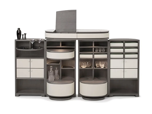 Holzschrank mit integrierter Beleuchtung GIORGETTI Houdini 50120, 50130 Fabrik GIORGETTI aus Italien. Foto №4