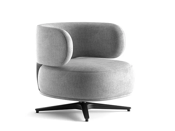 Drehstuhl mit abnehmbarem Bezug Akiko Lounge Gallotti Radice Fabrik Gallotti & Radice aus Italien. Foto №1