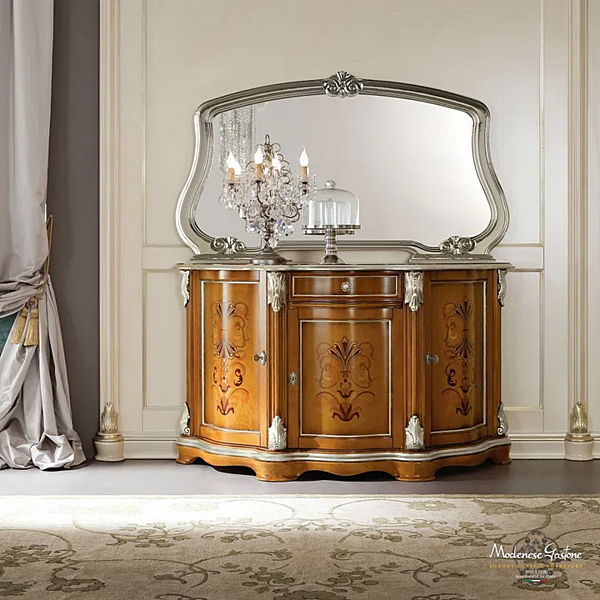 Holzsideboard mit Türen Modenese Luxury Interiors 13107 Fabrik MODENESE GASTONE aus Italien. Foto №2