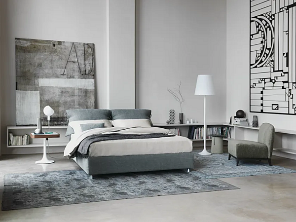 Doppelbett mit abnehmbarem Bezug Nathalie Flou Fabrik Flou aus Italien. Foto №15