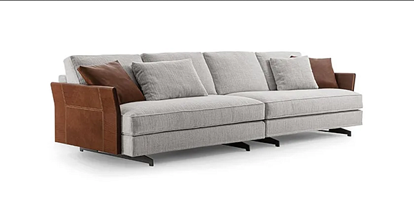 Ecksofa aus Stoff mit abnehmbarem Bezug Frigerio Davis Slim Fabrik Frigerio aus Italien. Foto №3