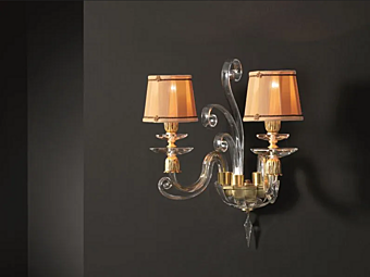 Kronleuchter mit Swarovski-Kristallen Alicante Satin A2 Schirm Euroluce Lampadari