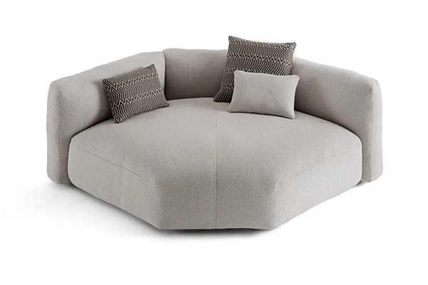 Ecksofa mit abnehmbarem Bezug aus Stoff Flou Fiocco Fabrik Flou aus Italien. Foto №22