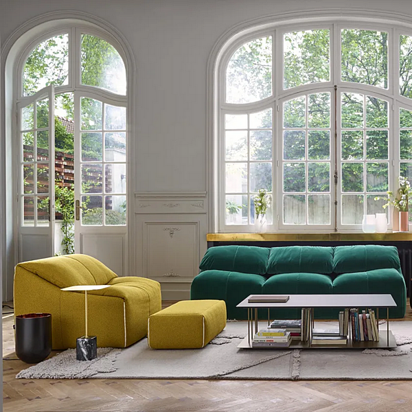 Stoffarmchair mit abnehmbarem Bezug Plumy LIGNE ROSET Fabrik LIGNE ROSET aus Italien. Foto №3