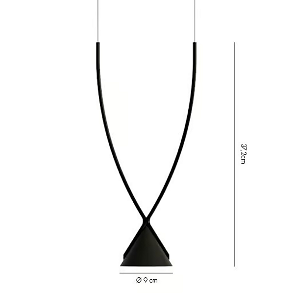 Pendelleuchte aus recyceltem Glas und Nylon AXOLIGHT Jewel Fabrik Axolight aus Italien. Foto №9