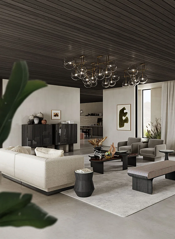 Sofa mit abnehmbarem Bezug für vier Personen aus Stoff Gallotti&Radice Elissa Fabrik Gallotti & Radice aus Italien. Foto №9