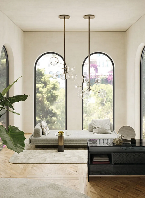 Beistelltisch aus Temperglas und Messing Haumea Gallotti&Radice Fabrik Gallotti & Radice aus Italien. Foto №3