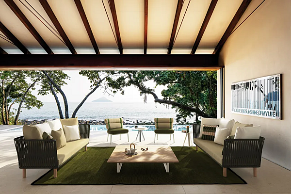 Zweisitzer Gartensofa aus Stoff KETTAL Bitta Fabrik KETTAL aus Italien. Foto №4