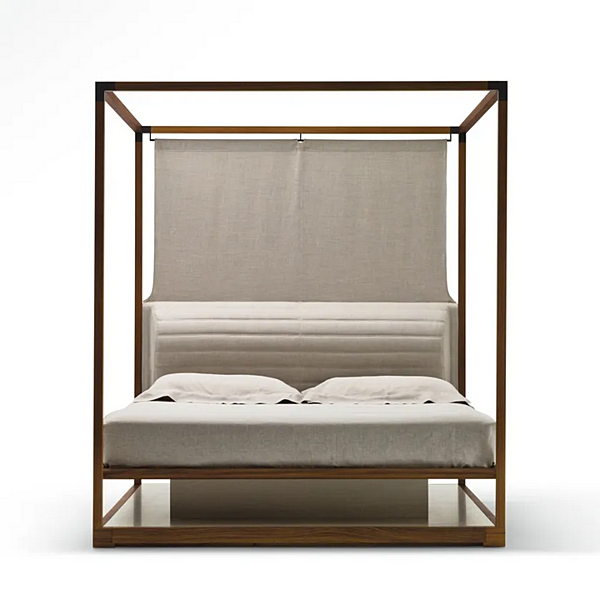 Doppelbett mit gepolsterter Rückenlehne GIORGETTI IRA 54270 Fabrik GIORGETTI aus Italien. Foto №3