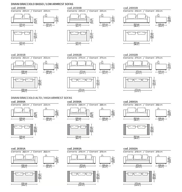 Modularer Stoffsofa Eddie Frigerio Fabrik Frigerio aus Italien. Foto №8