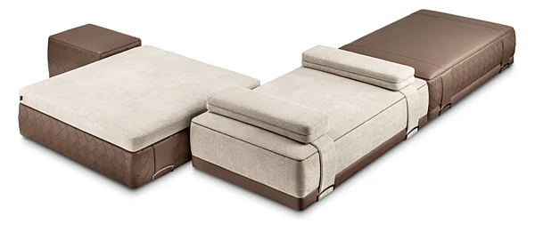 Rechteckiger Lederpouf Grant POLTRONA FRAU Fabrik POLTRONA FRAU aus Italien. Foto №5