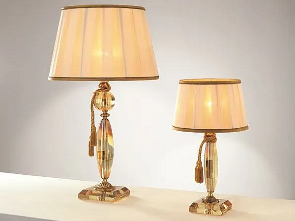 Tischlampe mit Kristallen Bloom LG1 LP1 Euroluce Lampadari Fabrik EUROLUCE LAMPADARi aus Italien. Foto №1