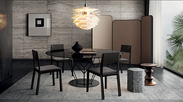 Tanned Leather Chair with Open Back Mary i 4 Mariani Fabrik i 4 Mariani aus Italien. Foto №6