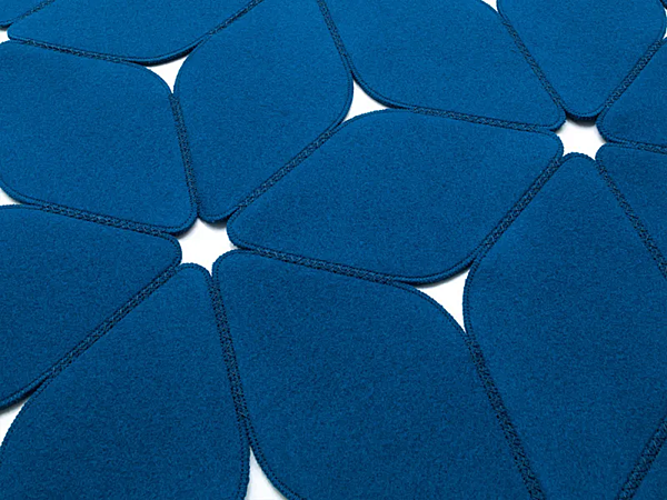 Gemusterter Filzteppich Kaleidoskop PAOLA LENTI Fabrik PAOLA LENTI aus Italien. Foto №3