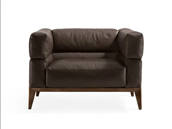 Lederarmchair mit Armlehnen AGO GIORGETTI 66800 Fabrik GIORGETTI aus Italien. Foto №2