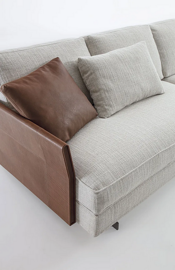 Ecksofa aus Stoff mit abnehmbarem Bezug Frigerio Davis Slim Fabrik Frigerio aus Italien. Foto №8