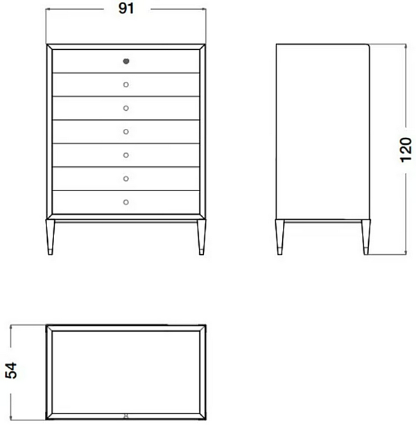 Holz- und Marmor-Kommode Eclipse CPRN HOMOOD E208, E209 Fabrik CPRN HOMOOD aus Italien. Foto №3