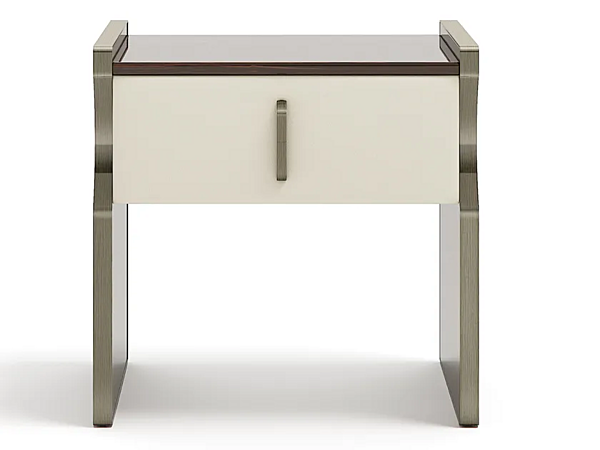 Rechteckiger Nachttisch aus Holz mit Schubladen Capital Collection TRILOGY TR.CO Fabrik Capital Collection aus Italien. Foto №1