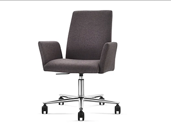 Höhenverstellbarer Bürostuhl mit Stoffbezug und Rollen Eforma Ekta 5 Wege Fabrik Eforma aus Italien