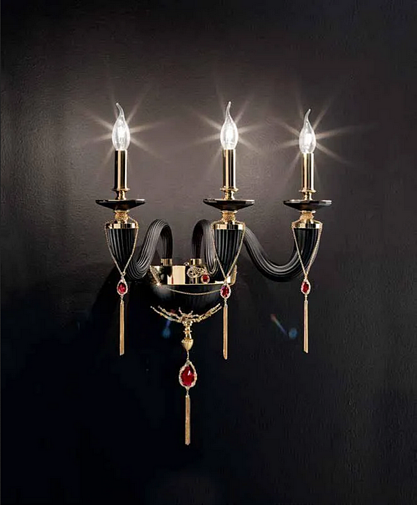 Wandleuchte mit Swarovski Kristallen Julienne A3 Euroluce Lampadari Fabrik EUROLUCE LAMPADARi aus Italien. Foto №2