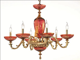 Messing Kronleuchter Aida L6 Euroluce Lampadari