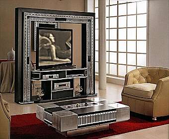 TV-Rack-HI-FI VISMARA Revolving Home Cinema-Art Deco