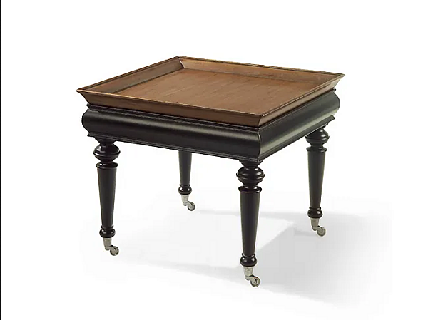 Quadratischer Couchtisch aus Massivholz mit Rollen MARIONI THOR 02072 Fabrik MARIONI aus Italien. Foto №1