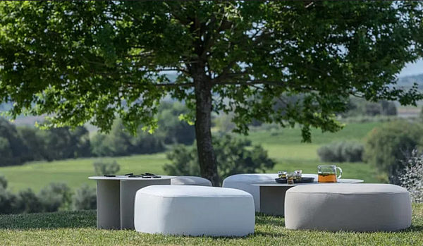 Pouf mit abnehmbarem Bezug Pierre Flou Fabrik Flou aus Italien. Foto №9