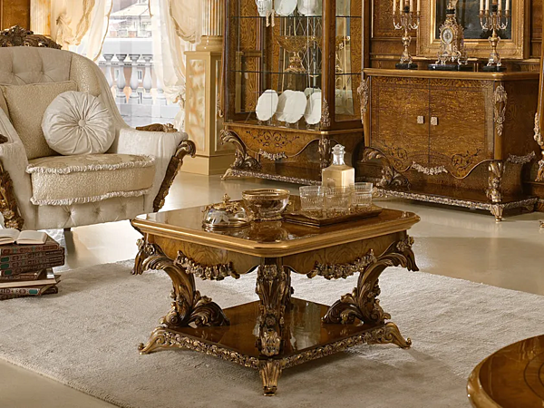 Quadratischer Couchtisch aus Holz A.R. Arredamenti Dolcevita Fabrik A.R.ARREDAMENTI SRL aus Italien. Foto №2