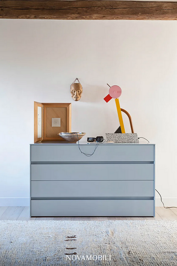 Kommode aus Holz mit Schubladen NOVAMOBILI PITAGORA Fabrik NOVAMOBILI aus Italien. Foto №3