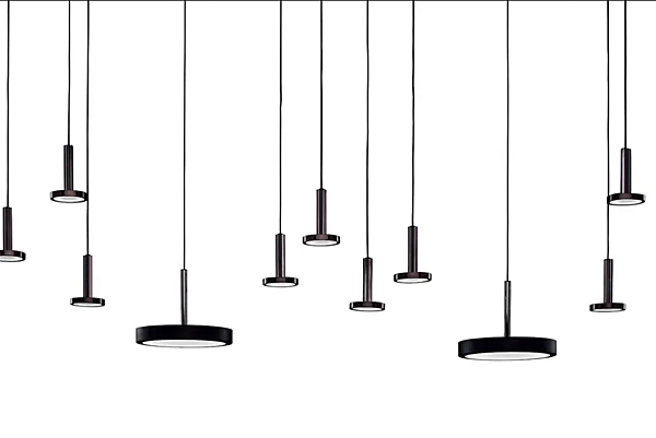 LED Pendelleuchte aus Metall Vector Euroluce Lampadari Fabrik EUROLUCE LAMPADARi aus Italien. Foto №2