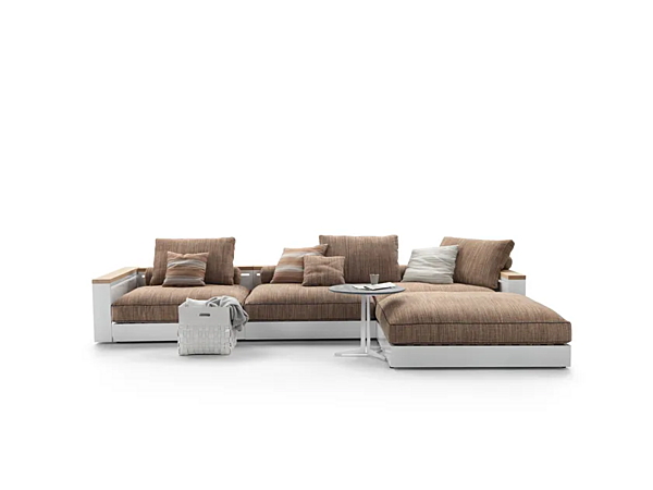 Ecksofa mit Chaiselongue aus Textil FLEXFORM Freeport Fabrik FLEXFORM aus Italien. Foto №3