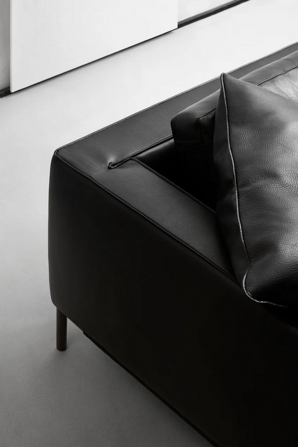 Ecksofa aus Stoff mit weicher Rückenlehne Flou Icon Fabrik Flou aus Italien. Foto №11
