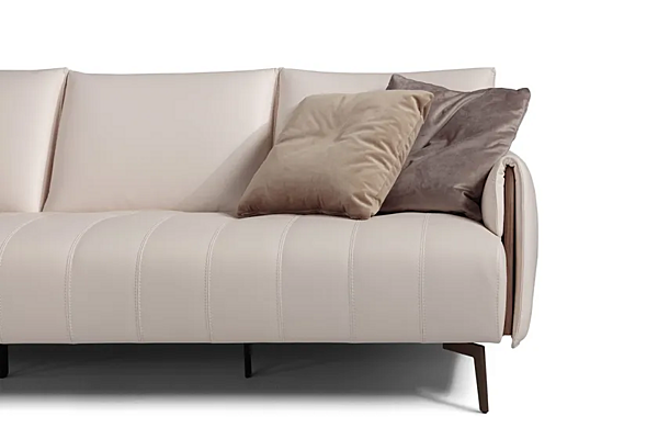 Dreisitzer Ledersofa mit weicher Rückenlehne Marinelli Home Romance M1252 Fabrik Marinelli Home aus Italien. Foto №2