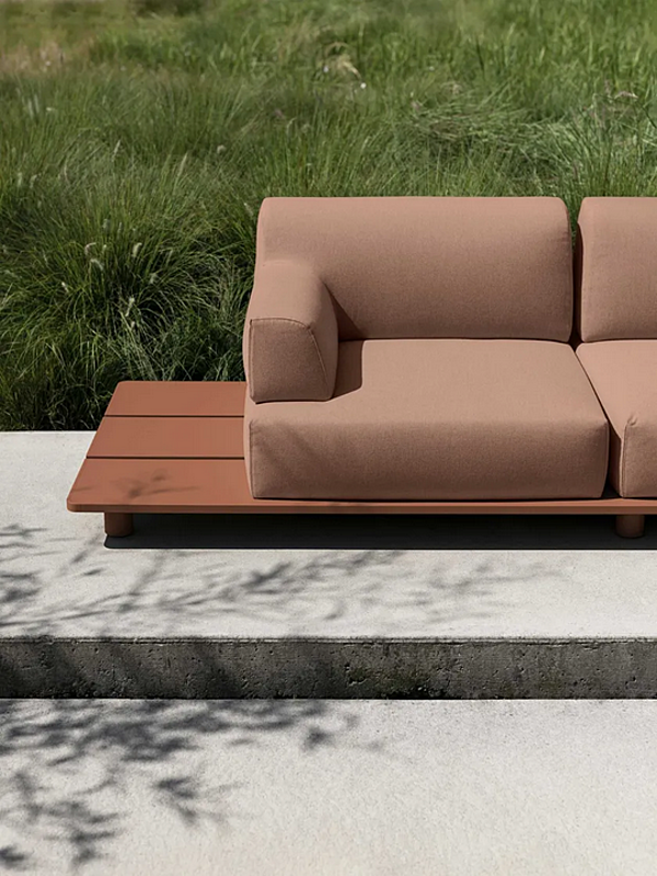 Modulares Garten-Sofa mit weicher Rückenlehne Kristalia Palco Fabrik Kristalia aus Italien. Foto №16