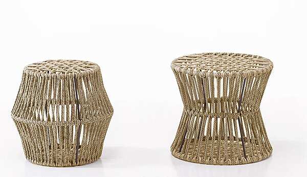 Runder Gartenpouf aus Stoff Ziggy Saba Fabrik SABA aus Italien. Foto №3