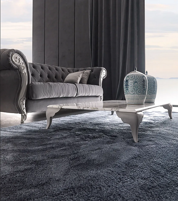 Tufted Sofa aus Stoff mit weicher Rückenlehne CORTEZARI GABRIEL 731 Fabrik CORTE ZARI aus Italien. Foto №3